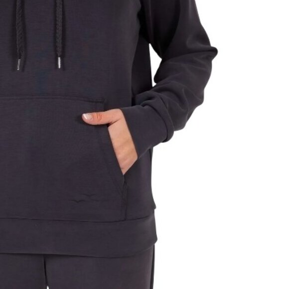 Lazypants charcoal premium luxe sueded double knit hoodie size XL - Picture 3 of 7